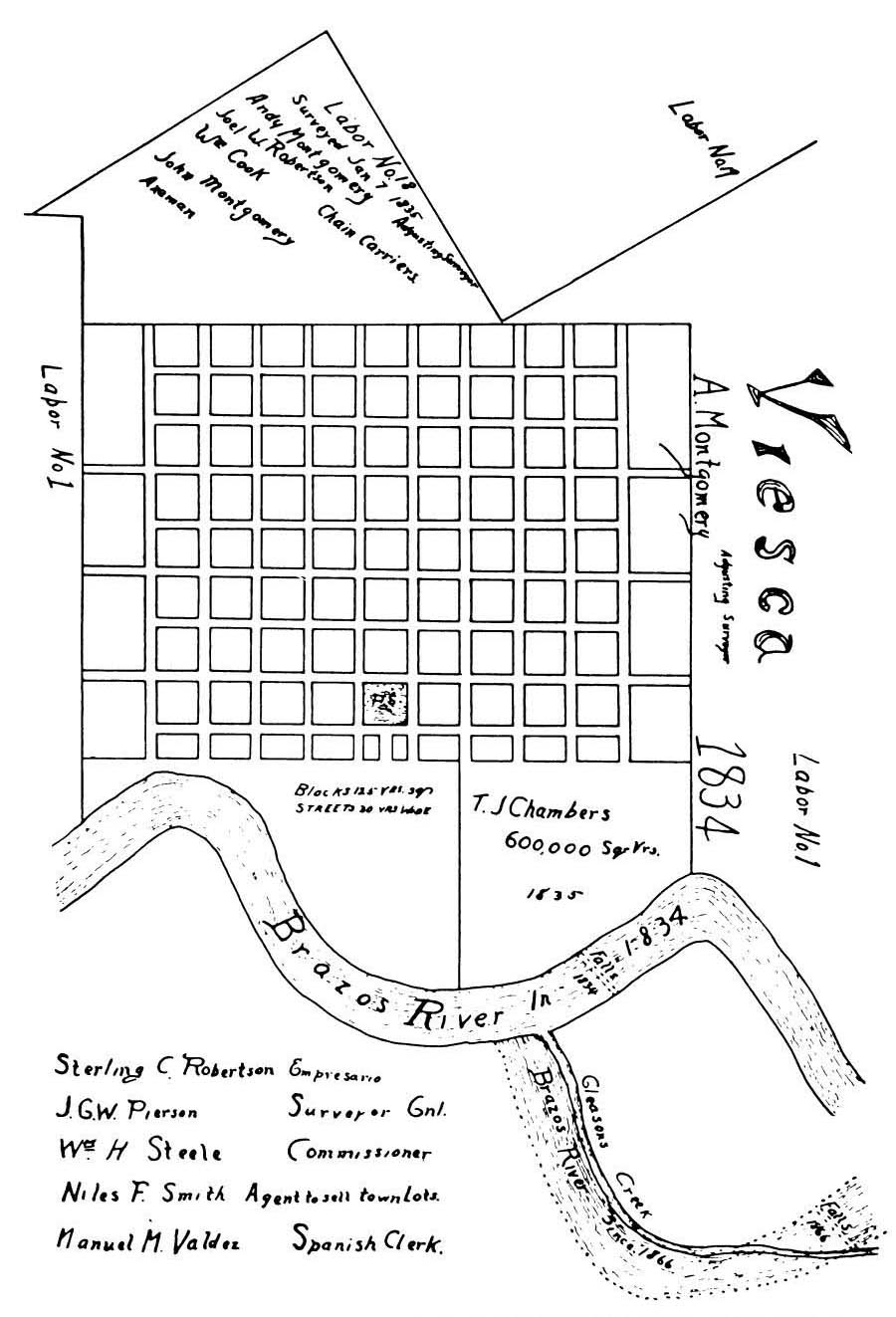 plat of Viesca